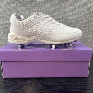 Ringor Rip-It Diamond Softball Spike White Women's 7.5  Metal Cleats